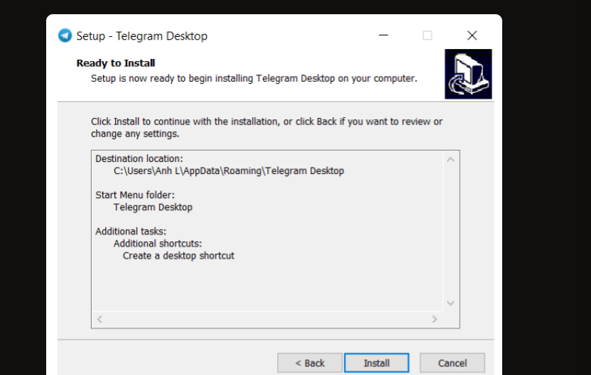 Hướng dẫn tải và cài đặt telegram trên máy tính