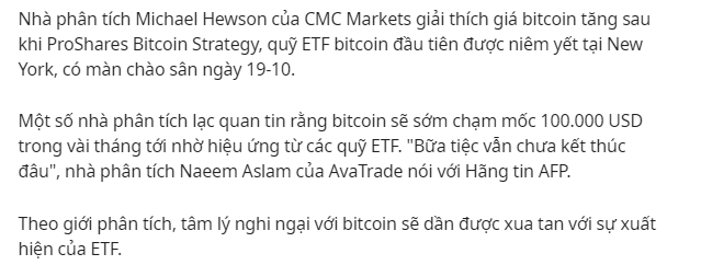 Bitcoin có tăng giá tới 100.000$ hay không?