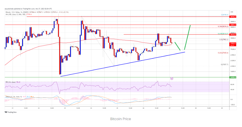 Giá bitcoin mở rộng hợp nhất và có thể sớm chuẩn bị cho đợt tăng giá mới