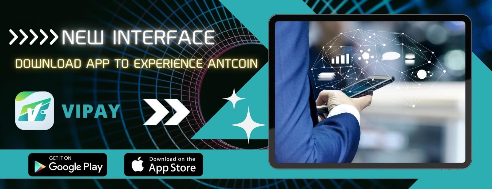 Tải app Vipay về máy - Đào AntCoin miễn phí