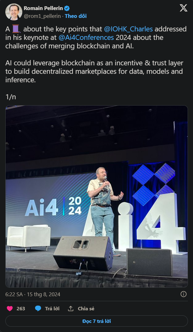 Charles Hoskinson: Blockchain và trí tuệ nhân tạo. Chìa khóa cho sự chuyển đổi của ngành y tế