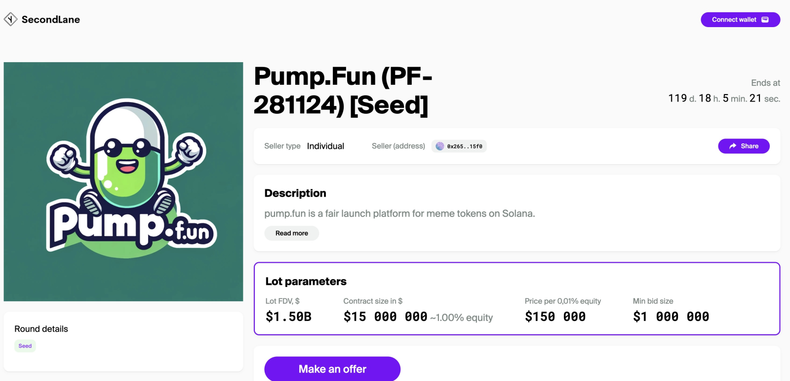 Pump.fun Được Định Giá 1,5 Tỷ USD Khi SecondLane Rao Bán Cổ Phần