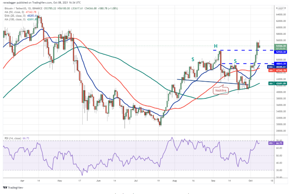 Giá tiền điện tử ngày 9 tháng 10 - Bitcoin, Ethereum màu đỏ